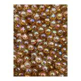 Hedef Bijuteri 10MM Vizon / Kahverengi Renk Janjanlı Akrilik Boncuk, Takı, Çanta Yapım Boncuğu (50GR,~80 Adet)