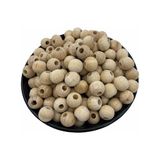 Hedef Bijuteri 12 mm Ham Ahşap Tahta Boncuk 100 gr 180 Adet Boncuk