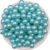 Hedef Bijuteri 12MM Açık Mavi Cam Inci Boncuk, Takı Aksesuar Yapım Boncuğu (50GR,-23ADET )