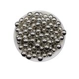 Hedef Bijuteri 12MM Gümüş-Nikel Renk Ccb Metalize Metal Görünümlü Plastik Boncuk,takı Boncuğu (100GR,~95 Adet)
