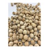 Hedef Bijuteri 14mm Ham Ahşap Tahta Boncuk (50gr,~50 Adet Boncuk)