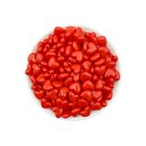Hedef Bijuteri 14mm Kırmızı Renk Kalp Model Plastik Boncuk,hobi Takı Yapım Boncuğu (25GR,~40 ADET)