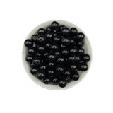 Hedef Bijuteri 14mm Siyah Renk Cam İnci Boncuk, Takı Aksesuar Yapım Boncuğu (100gr,-30 Adet )