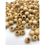 Hedef Bijuteri 16 mm Vernikli Ahşap Tahta Boncuk Renkli Plastik 100 gr Yaklaşık 80 Adet