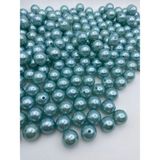 Hedef Bijuteri 16MM Açık Mavi Renk Plastik Inci Boncuk, Çanta ve Takı Yapım Boncuğu (100 Gr,~43 Adet)