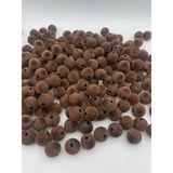 Hedef Bijuteri 16MM Kahverengi Kadife Boncuk Takı, Çanta Yapım, Hobi Boncuğu ( 100GR,~40 Adet)