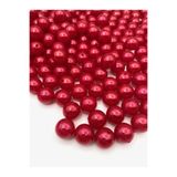 Hedef Bijuteri 16mm Kırmızı Renk Plastik İnci Boncuk, Çanta ve Takı Yapım Boncuğu (100 gr,~45 Adet)
