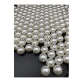Hedef Bijuteri 16mm Krem Renk Plastik Inci Boncuk, Çanta Ve Takı Yapım Boncuğu (100 Gr,~43 Adet)