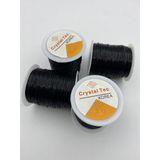 Hedef Bijuteri 1mm Siyah MISINA,100 Metre Silikonlu Esnek Lastik Misina - 1mm Kalınlığında Siyah Lastik Misine