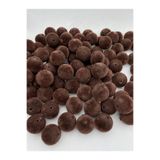 Hedef Bijuteri 20mm Kahverengi, Kahve Renk Kadife Boncuk Takı Yapım, Çanta Boncuğu ( 100gr,~20 Adet)