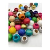 Hedef Bijuteri 20mm Karışık Renkli Tahta,ahşap Boncuk (50GR,~23 ADET BONCUK)