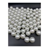 Hedef Bijuteri 20MM Krem Renk Plastik Inci Boncuk, Çanta ve Takı Yapım Boncuğu (250 Gr,~60 Adet)