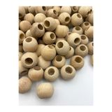 Hedef Bijuteri 22 mm Ham Ahşap Tahta Boncuk (50gr,~17 Adet Boncuk)