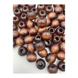 Hedef Bijuteri 22mm Kahverengi Ahşap,tahta Boncuk (50GR,~17 ADET BONCUK)