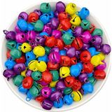Hedef Bijuteri 25 Adet 12MM Karışık Renkli Kulplu Zil,çan,çıngırak,metal Amigurumi Zili,takı Aksesuar Yapımı - yok