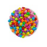 Hedef Bijuteri 25 Gram 10MM Karışık Renkli Plastik Kalp Model Boncuk,hobi Takı Yapım Boncuğu ( 25GR,~60 Adet)