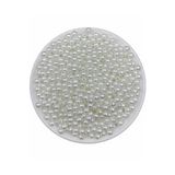 Hedef Bijuteri 25gr 5mm Beyaz Plastik İnci Boncuk , Takı Yapım Boncuğu (25gr,~360 Adet )