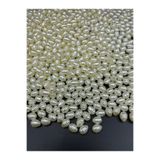 Hedef Bijuteri 25GR Krem Renk 10X7MM Lüks Kaplama Formsuz,şekilsiz Barok Yamuk Plastik Inci Boncuk #11 (~80 Adet)