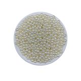 Hedef Bijuteri 50gr 6mm Krem Renk Lüks / Lüx Kaplama Plastik Inci Boncuk , Takı Yapım Boncuğu (50gr,~490 Adet)