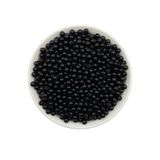Hedef Bijuteri 50gr 6mm Siyah Renk Lüks / Lüx Kaplama Plastik Inci Boncuk , Takı Yapım Boncuğu (50gr,~480 Adet)
