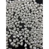 Hedef Bijuteri 50GR Formsuz Şekilsiz Beyaz Renk Plastik Lüks Inci Boncuk, Yamuk Inci (250 Adet)