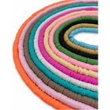 Hedef Bijuteri 6mm 12 Adet Polimer Kil Fimo Boncuk Dizi Seti,12 Renk 6mm Fimo,hamur Boncuk Dizisi