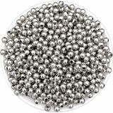 Hedef Bijuteri 6mm Nikel / Gümüş Renk Metal Demir Top Boncuk,takı Yapım Boncuğu (25GR ~85 Adet)