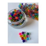 Hedef Bijuteri 8mm Karışık Renkli Deliksiz Kabak Boncuğu /su Kabağı Boncuk (100GR)