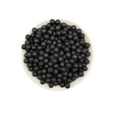Hedef Bijuteri 8mm Mat Siyah Cam Boncuk, Takı Yapım Hobi Boncuğu (50gr, ~65adet)