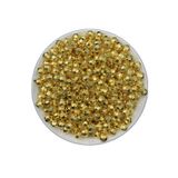 Hedef Bijuteri 8mm Petek Model Gold-Altınsarısı Renk Ccb Metalize Plastik Boncuk,,çanta Boncuğu (50GR,~150 Adet)