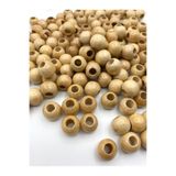 Hedef Bijuteri Ahşap Boncuk, 16mm Vernikli Ahşap Tahta Boncuk (50GR,~40 ADET BONCUK)