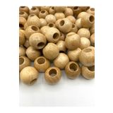 Hedef Bijuteri Ahşap Boncuk, 20mm Vernikli Tahta,ahşap Boncuk (50GR,~23ADET BONCUK)