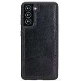 Hedef Samsung Galaxy S21 Plus Uyumlu Deri Cüzdanlı Kılıf Rst1 Siyah Kahverengi