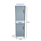 hedefixtoys Ahşap Oyuncak Buzdolabı | Eğitici Rol Oyunu Dolabı | 93x25x27 cm