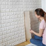 Hedefsan Kendinden Yapışkanlı Duvar Paneli 3D - 70 x 77 cm - Beyaz