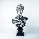 Hedgehog Art Shop David 'Black Wave' Dekoratif Heykel, Pop Art Roma Yunan Heykelleri
