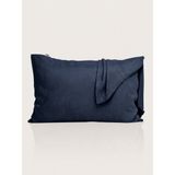 Hedie Nara Navy %100 Cupro Vegan İpek Yastık Kılıfı - Anti Aging Cilt ve Saç Bakımı 50x70 cm - Gece Mavisi - 50 x 70