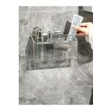 Hedi's Home Yapışkanlı Banyo Mutfak Makyaj Düzenleyici Yapışkanlı Raf Organizer Transparan Açık