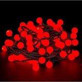 Hedivio 5m 28 Led Kırmızı Işık Siyah Kablo Fişli