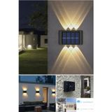 Hedivio 6ledli Solar Duvar Lambası Aplik Güneş Enerji Gün Işığı 2 Li Set