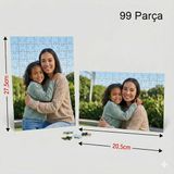 Hediye Baskıcı Kişiye Özel Fotoğraflı Puzzle 99 Parça - Yap Boz Tasarım - 21x29,7 cm