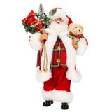 Hediye Çuvalı Taşıyan Noel Baba Dekoratif Biblo