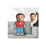Hediye Deposu Kişiye Özel Fotoğraflı Şekilli Erkek Bebek Yastık Oyuncak