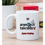 Hediye Dükkanı Kişiye Özel Anestezi Teknikeri Beyaz Kupa Bardak