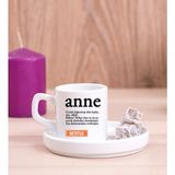 Hediye Dükkanı Kişiye Özel Anne Kelime Anlamı Concept Türk Kahvesi Fincanı