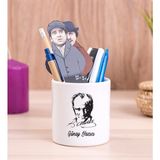 Hediye Dükkanı Kişiye Özel Atatürk Siluetli Seramik Kalemlik