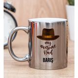 Hediye Dükkanı Kişiye Özel Awesome Dad Babaya Hediye Silver Kupa Bardak