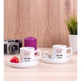 Hediye Dükkanı Kişiye Özel Çiftlere Özel Isimli ve Tarihli Ikili Concept Türk Kahvesi Fincanı
