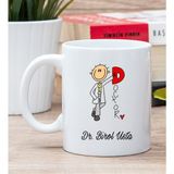 Hediye Dükkanı Kişiye Özel Doktor Karikatürü Beyaz Kupa Bardak