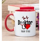 Hediye Dükkanı Kişiye Özel Doktor Kırmızı Kupa